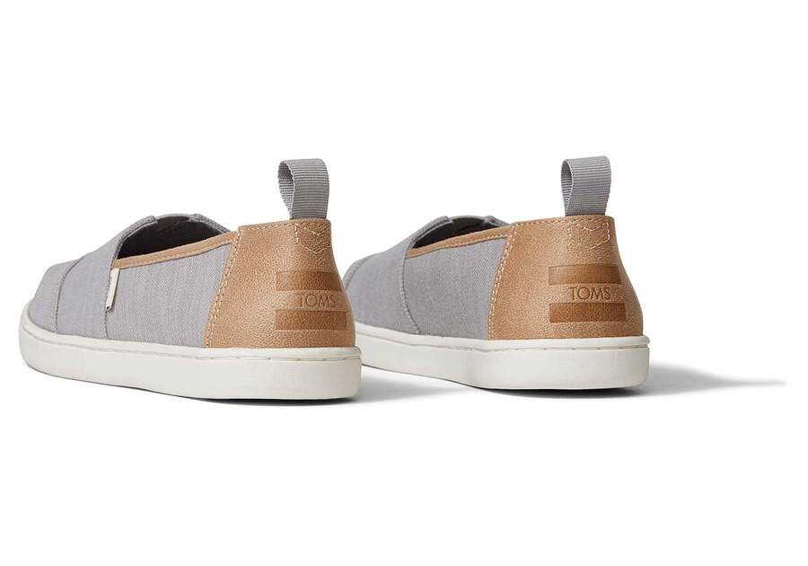 Youth Alpargata in Drizzle Grey by TOMS