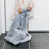 Lush Recieving Blanket- Storm Cloud by Saranoni