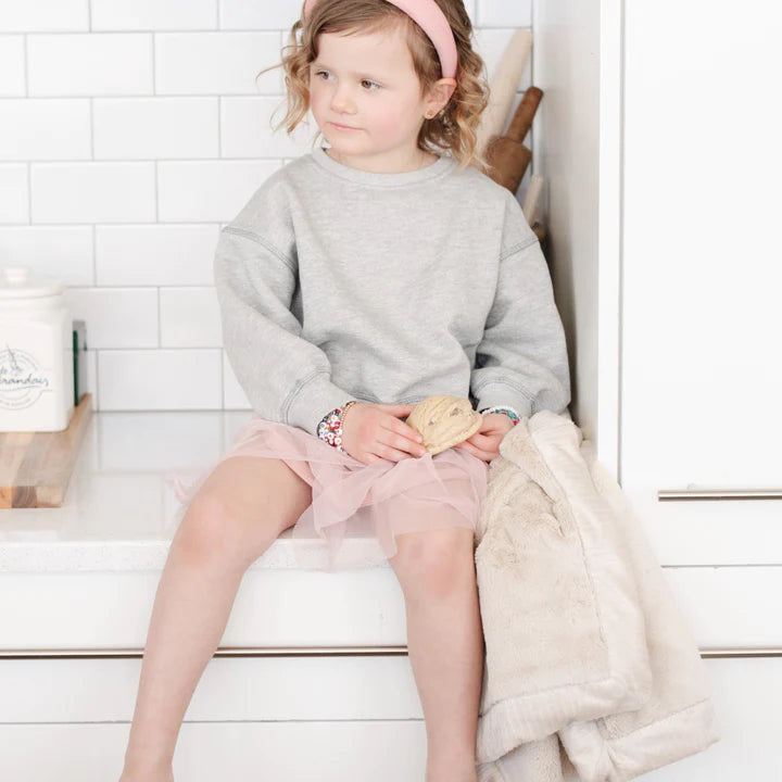 Lush Receiving Blanket in Buttermilk by Saranoni