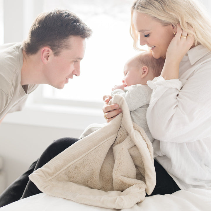 Lush Mini Blanket in Buttermilk by Saranoni