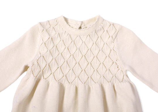 Viverano - Milan Pastel Pointelle Sweater Knit Dress