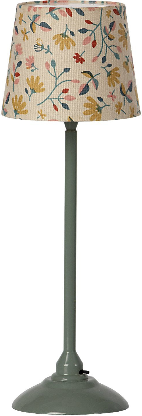Miniature floor lamp in Dark mint by Maileg