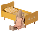 Mini Wooden Bed in Yellow by Maileg