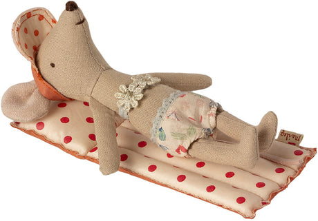 Air Mattress for Mouse in Red Dot by Maileg