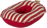 Rubber Boat in Small Mouse in Red Stripe by Maileg