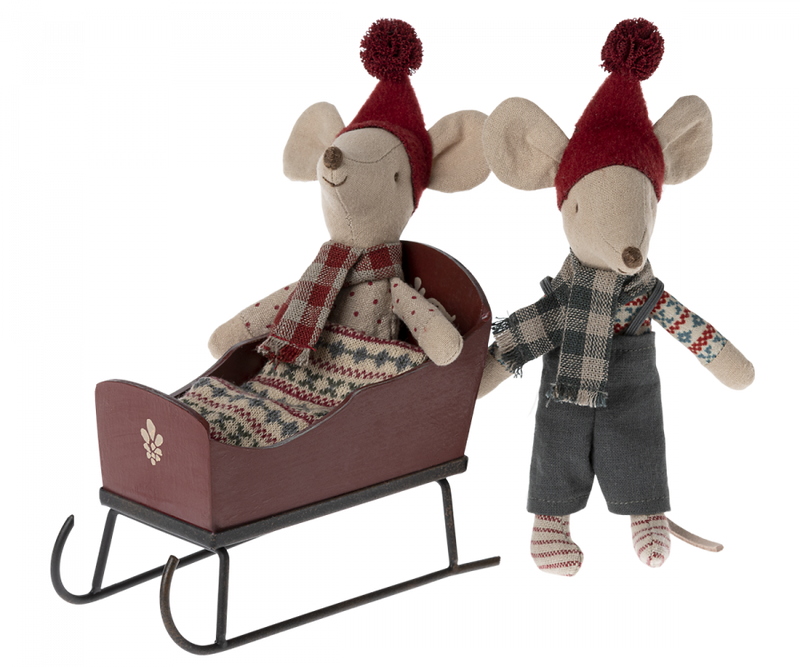 Sleigh, Mouse - Red by Maileg