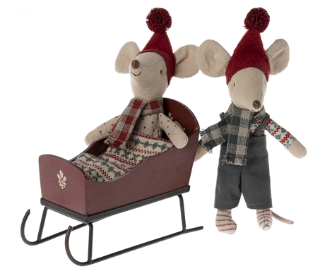 Sleigh, Mouse - Red by Maileg