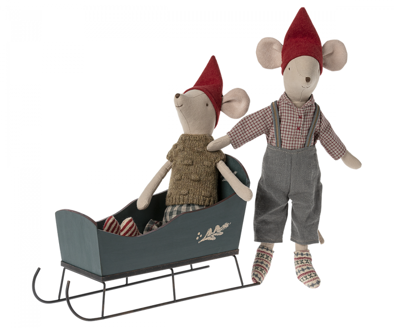 Medium Sleigh in Green by Maileg