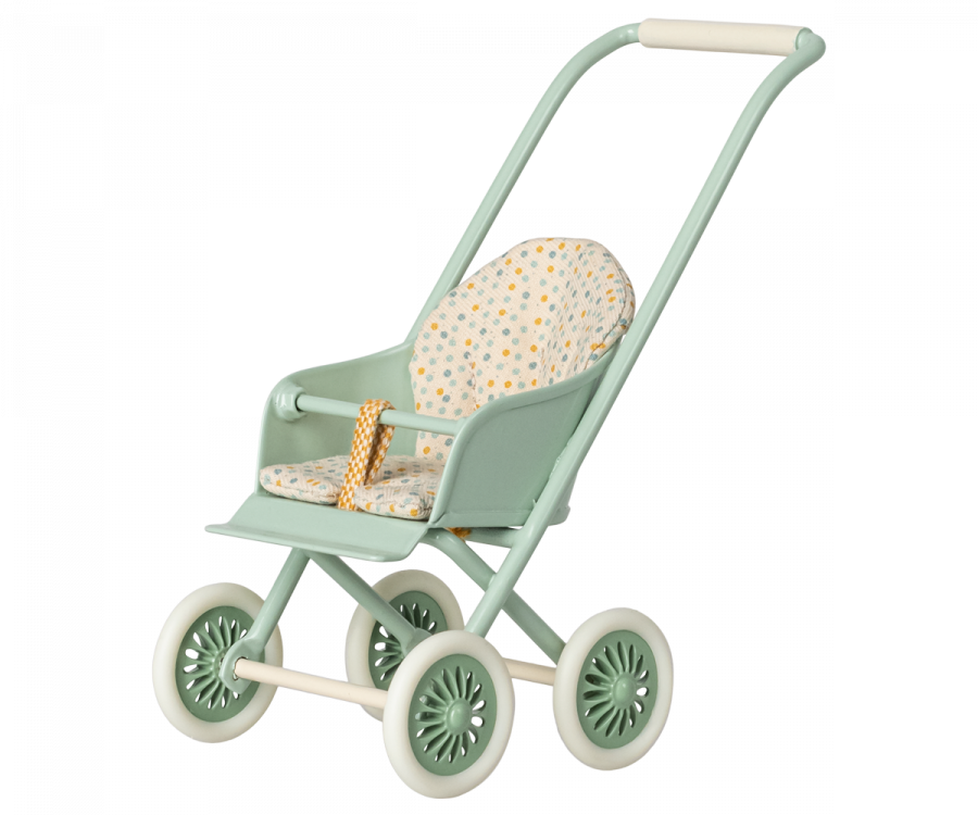 Stroller - Micro in Mint by Maileg