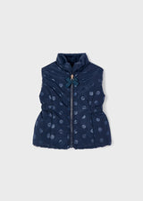 Reversible Vest in Navy Dot by Mayoral