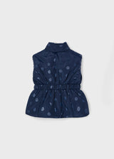Reversible Vest in Navy Dot by Mayoral