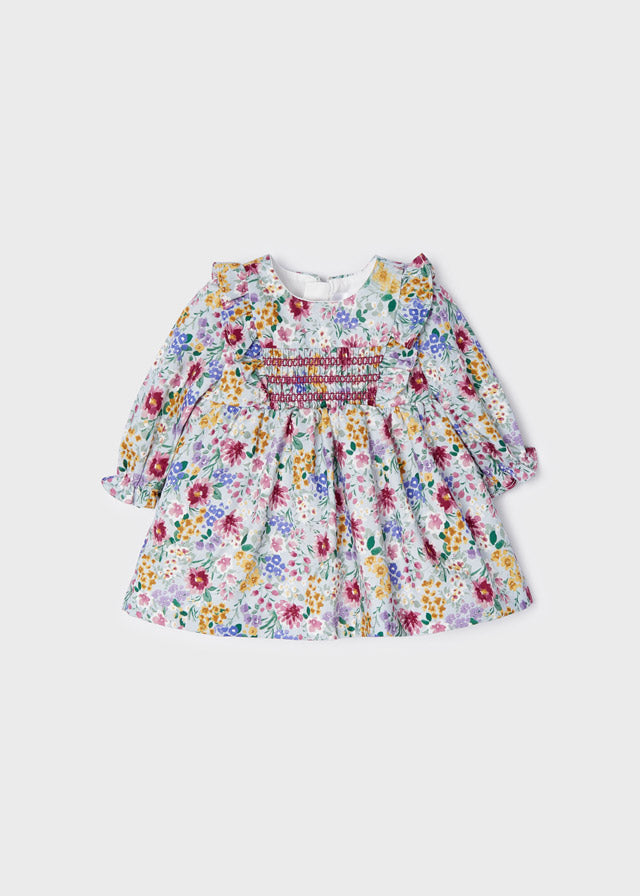 Smocked Stitching Dress by Mayoral