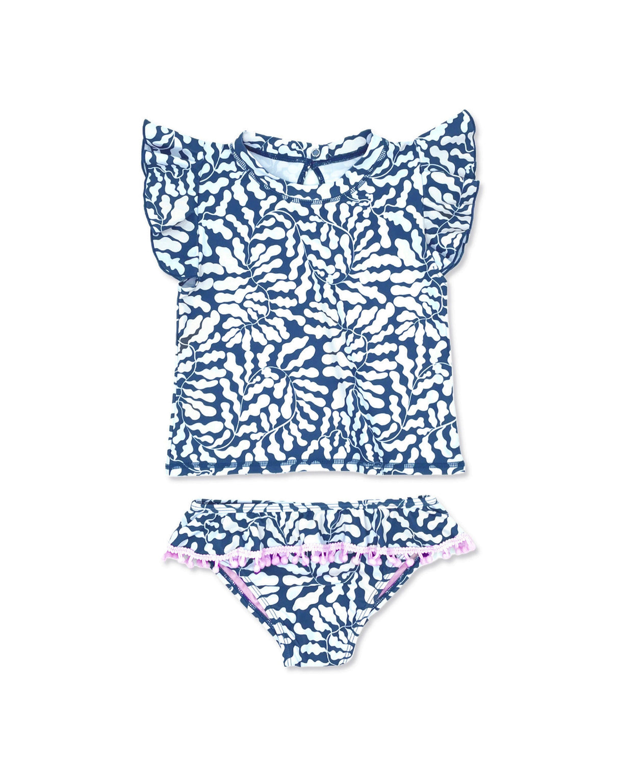 Seashell Ruffle Set in Navy by Feather 4 Arrow