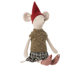 Medium Girl Christmas Mouse by Maileg