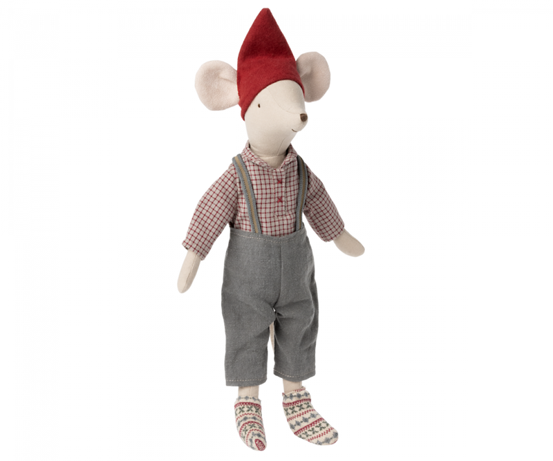 Medium Boy Christmas Mouse by Maileg