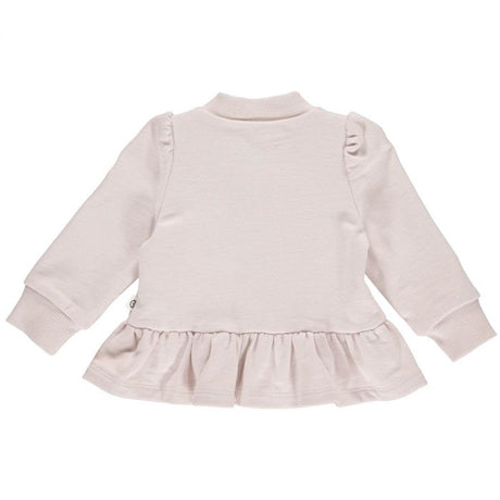 Sweat Peplum Zip Jacket in Rose Moon by Müsli