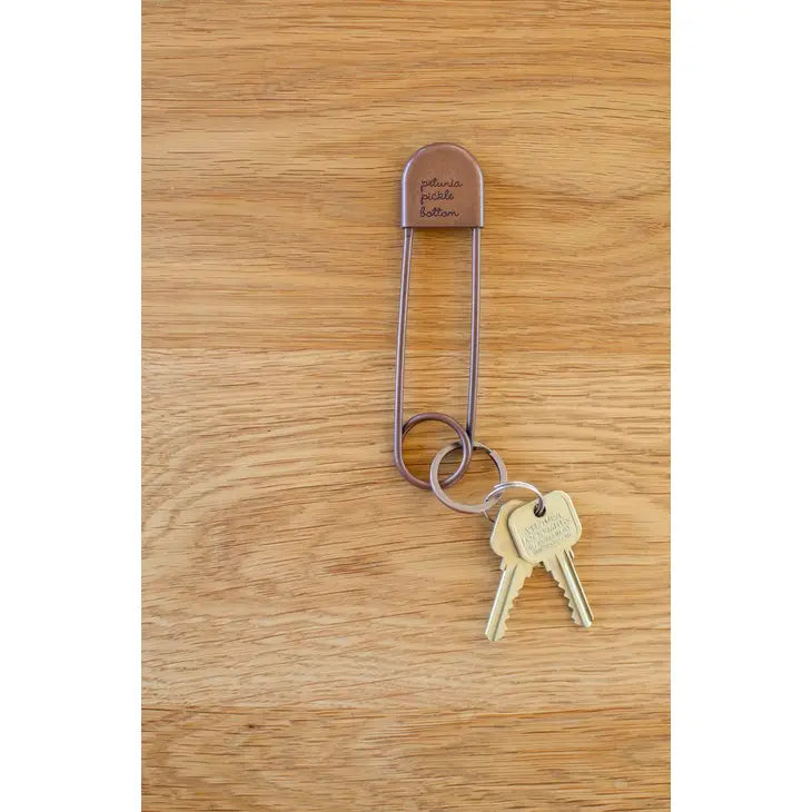 Antique Copper Safety Pin Keychain by Petunia Pickle Bottom