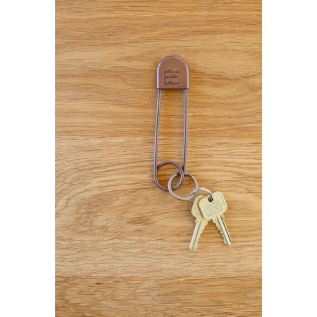 Antique Copper Safety Pin Keychain by Petunia Pickle Bottom