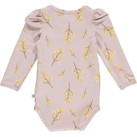 Long Puff-Sleeve Bodysuit in Filipendula by Müsli