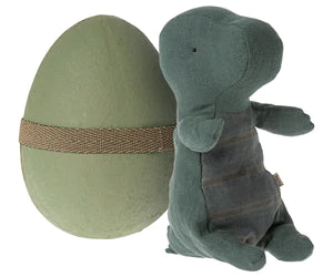 Maileg - Gantosaurus in Egg - Small - Dark Petrol