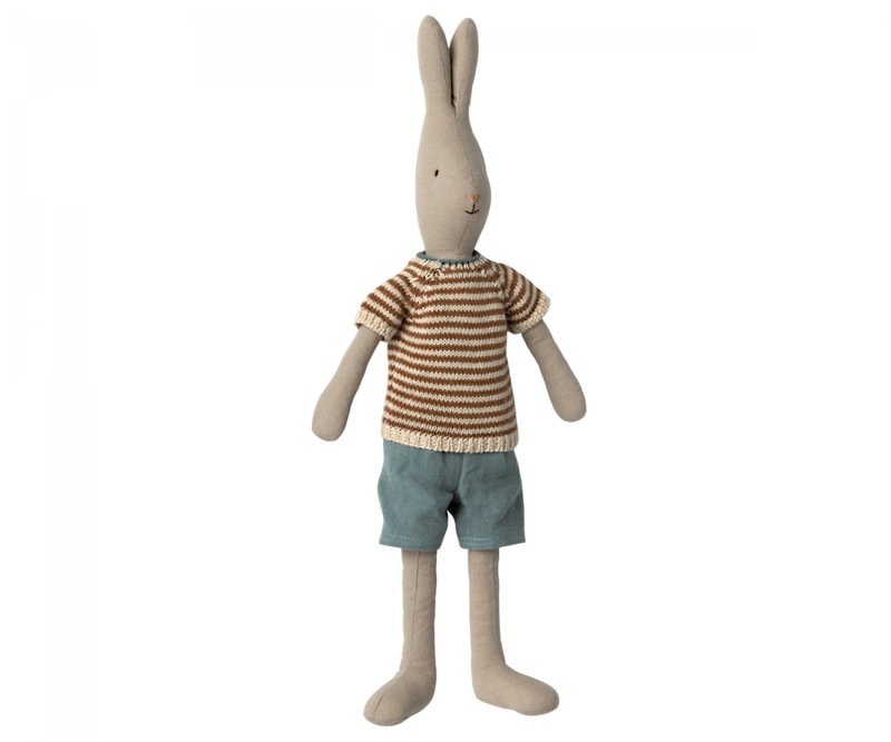 Rabbit Size 3, Classic - Knitted Shirt and Shorts by Maileg