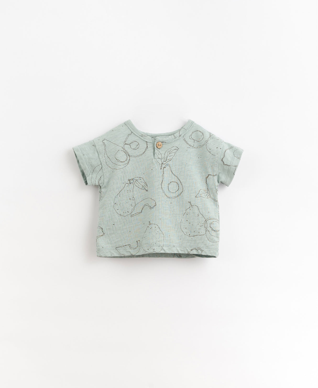 T-shirt with coconut button blue avocado | Play Up