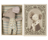 Sleepy Wakey Baby Mouse in Blue by Maileg