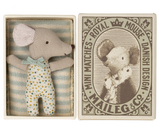 Sleepy Wakey Baby Mouse in Blue by Maileg