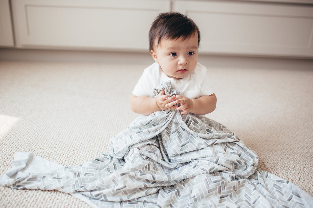 Knit Swaddle Blanket in Alta by Copper Pearl