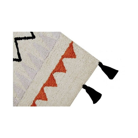 Washable Rug Azteca Natural Vintage in Terracota by Lorena Canals