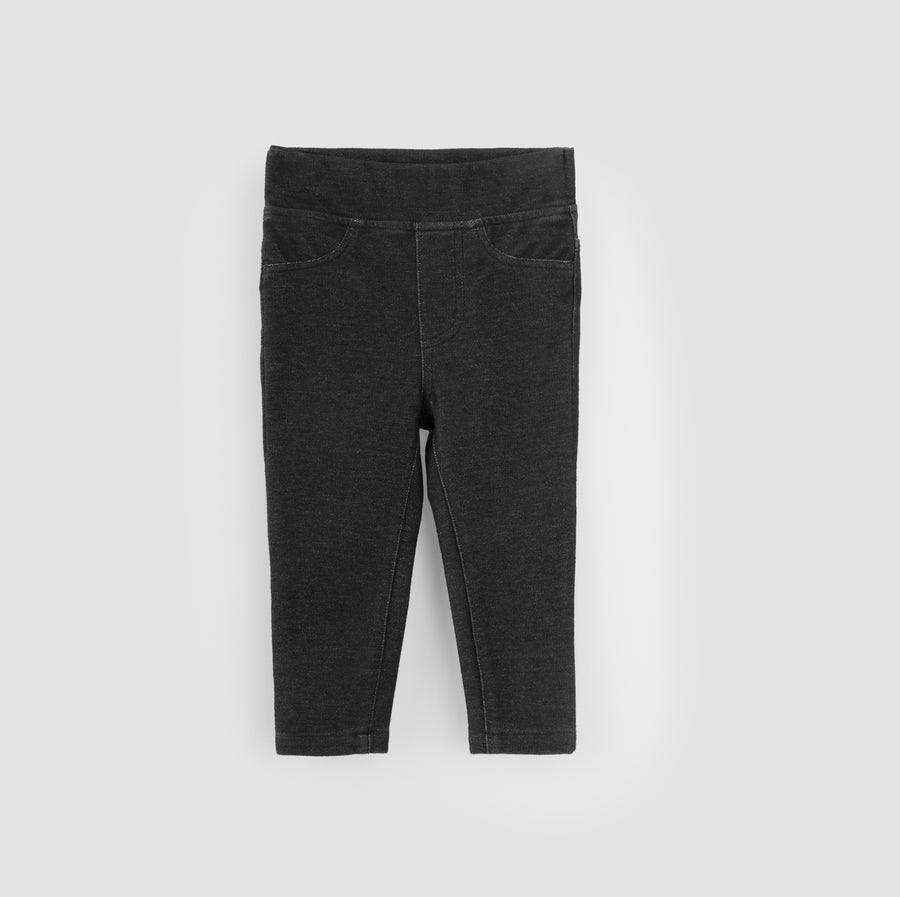 Faded Black Eco-Stretch Baby Jeggings by miles the label.
