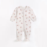 Floral Print on Creme Sleeper by Petit Lem