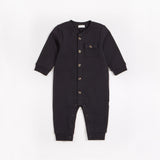 Caviar Black French Terry Playsuit by Petit Lem