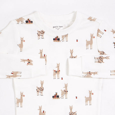 Rudy and Reindeers PJ Set by Petit Lem