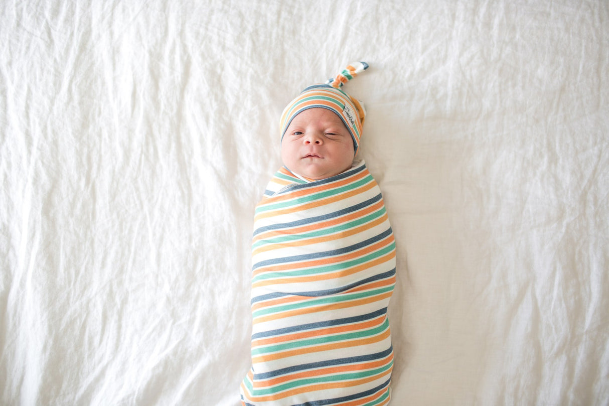 Top Knot Hat in Retro by Copper Pearl