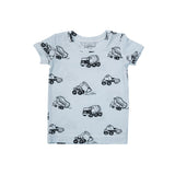 Short Sleeve Loungewear Set in Earth Movers by Angel Dear