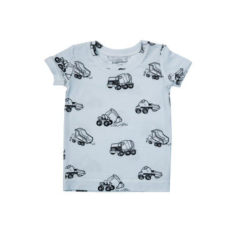 Short Sleeve Loungewear Set in Earth Movers by Angel Dear