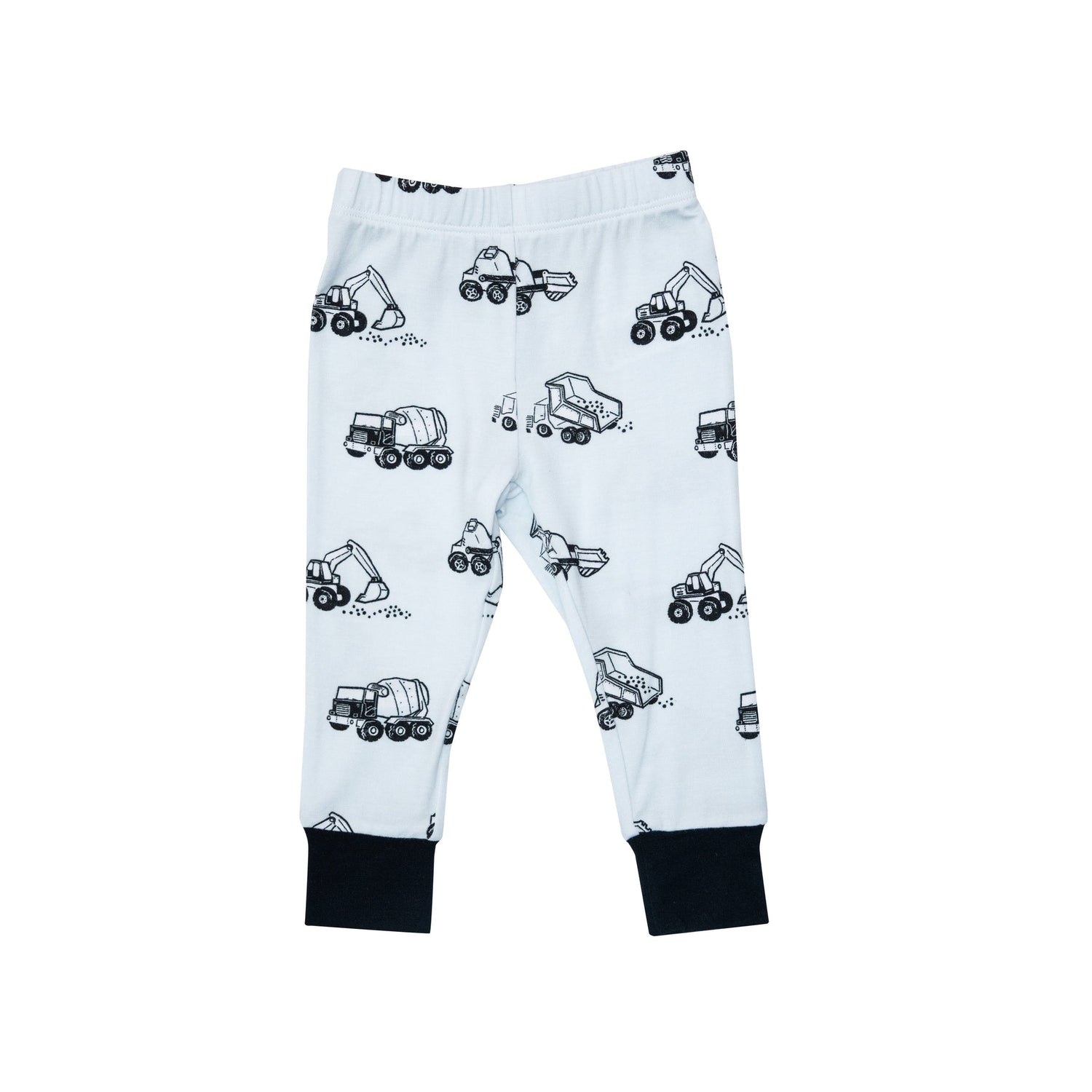 Short Sleeve Loungewear Set in Earth Movers by Angel Dear