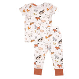 Short Sleeve Loungewear Set in Farmyard Babies by Angel Dear
