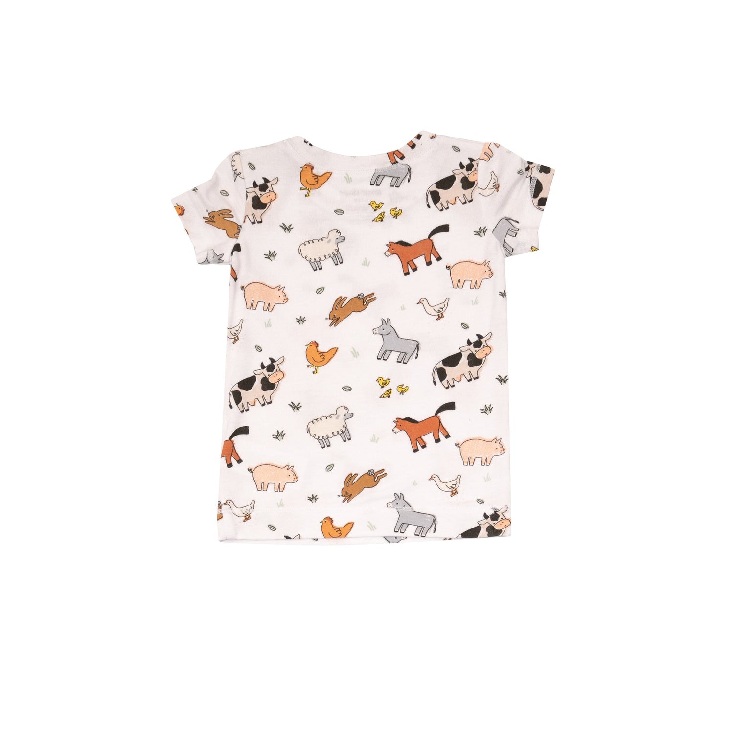 Short Sleeve Loungewear Set in Farmyard Babies by Angel Dear