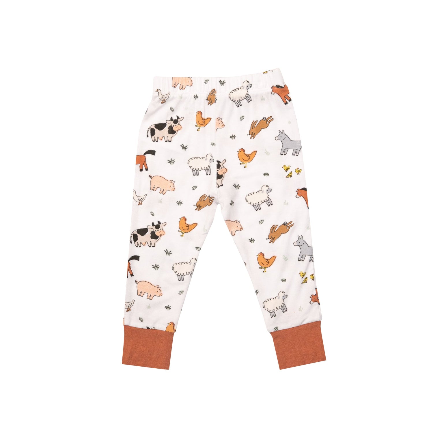 Short Sleeve Loungewear Set in Farmyard Babies by Angel Dear