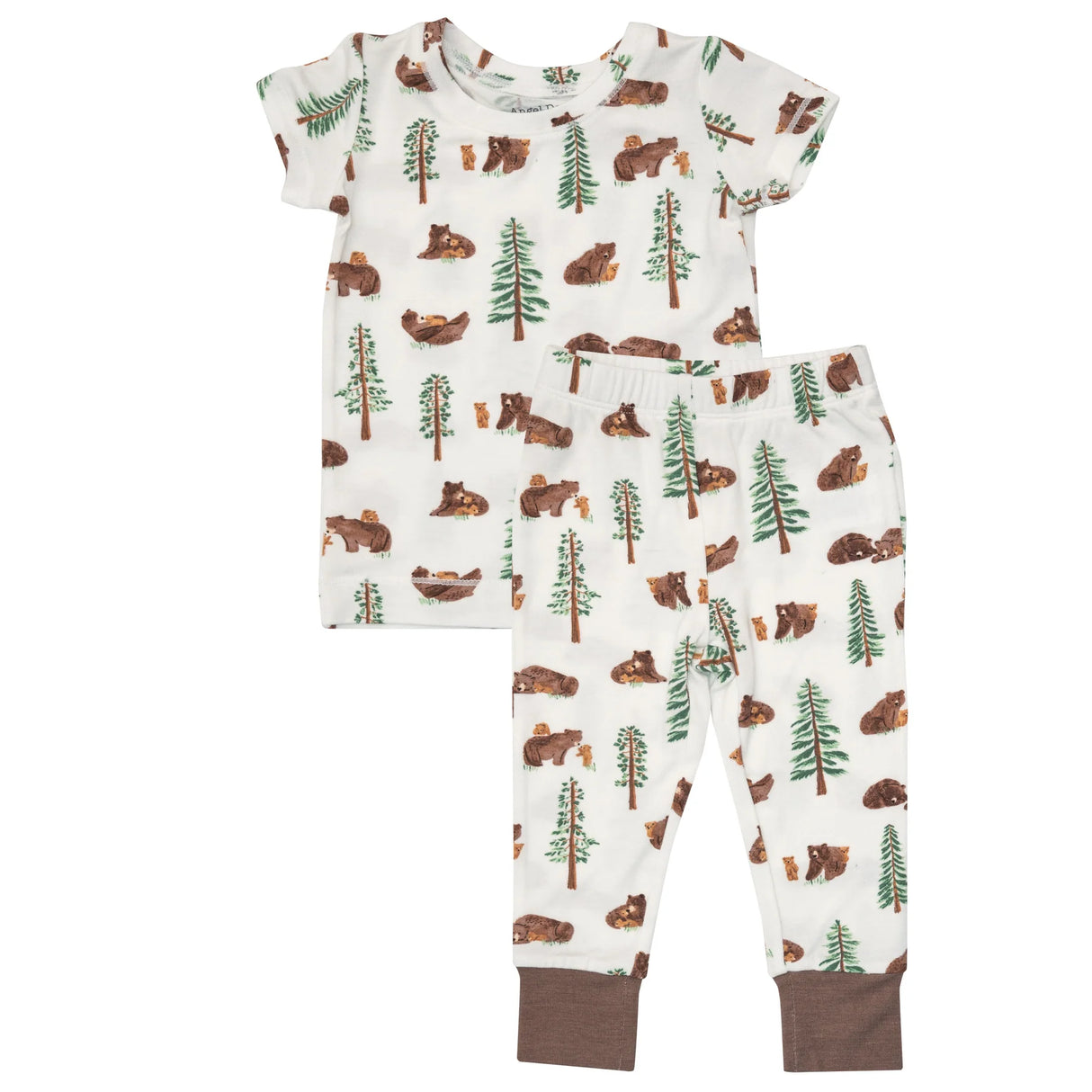 Short Sleeve Loungewear Set in Little Bears by Angel Dear