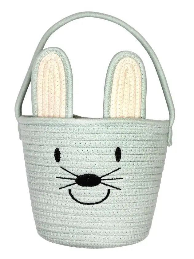 Lucy's Room Blue Bunny Rope Easter Basket by Emerson & Friends