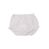 Wrap Ruffle Top & Ruffle Leg Diaper Cover in Eyelet White by Angel Dear