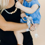 Crinkle Bunny Ears Teether in Floral by Chewable Charm