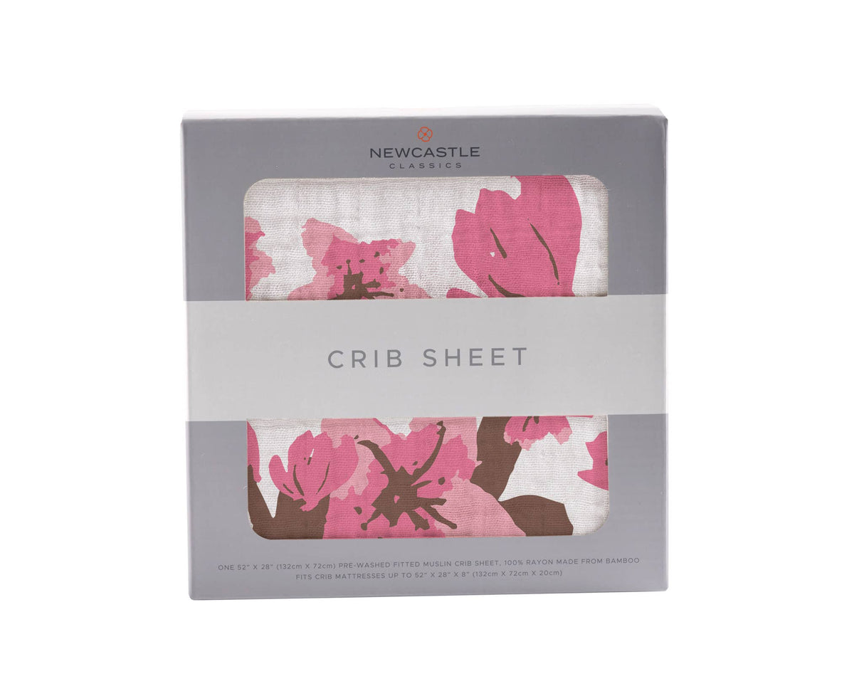 Newcastle Classics - Cherry Blossom Crib Sheet