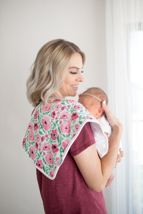 Burp Cloth Set in Bloom by Copper Pearl