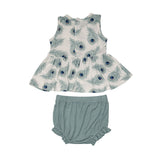 Peplum Tank & Bloomer in Peacock Feather by Angel Dear