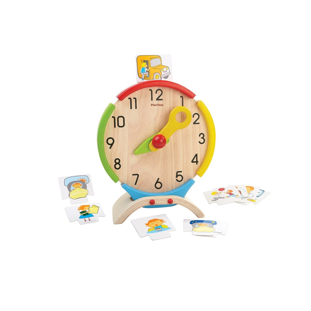 Activity Clock by Plan Toys – Pi Baby Boutique