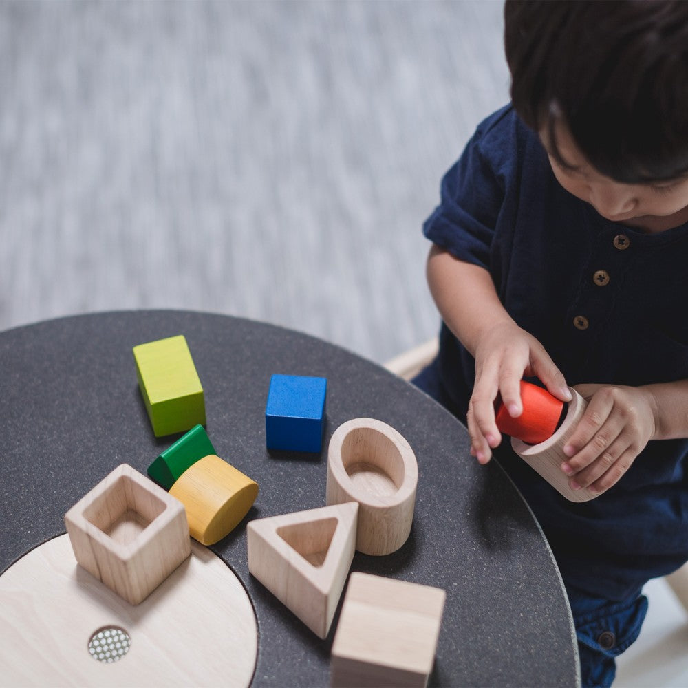 Geo Matching Blocks by Plan Toys